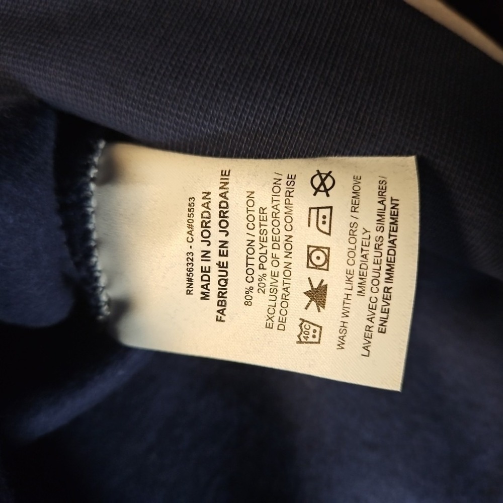 Nike Men's Training Fleece Pullover Crewneck Sweatshirt Navy XXL NWT - Picture 5 of 6